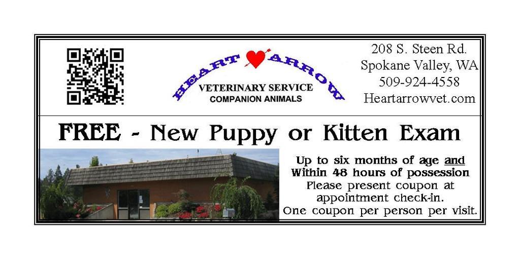 Coupons Heart Arrow Veterinary Service LLC